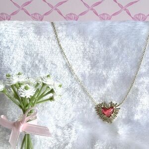 Dolly Parton Ari Heart Gold-plated Pendant/Pink